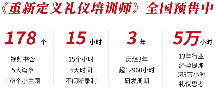 禮儀培訓專家王新老師新視頻書《重新定義禮儀培訓師》研發(fā)時間.jpg.jpg